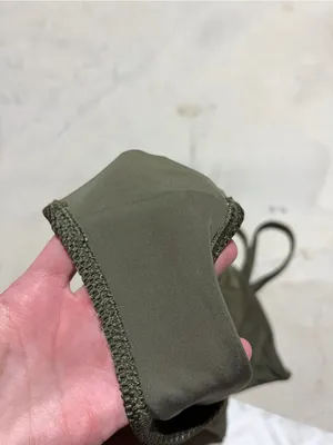Aerie Olive Cutout One-Piece full coverage Swimsuit small thumbnail 3