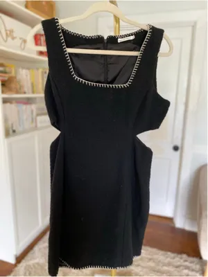 Avec‎ Les Filles Black Cutout Mini Dress Quiet Luxury Scandi Parisian M Event thumbnail 2