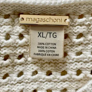 Magaschoni Cream Open-Knit Cardigan thumbnail 7