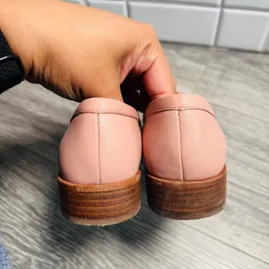 Madewell Pink Leather Slip On‎ The Frances Loafer Women's Size 7 thumbnail 5