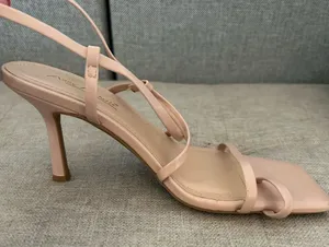 Elegant Pink/Nude Strappy Heels thumbnail 1