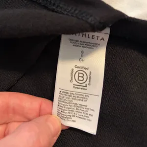 Athleta Coaster Luxe V-Neck Sweatshirt Vest Black‎ Sleeveless Pullover Small thumbnail 4