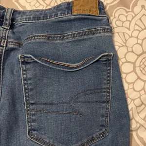American Eagle Outfitters Women's Super High Rise Jegging in Blue Size 12 Long thumbnail 7