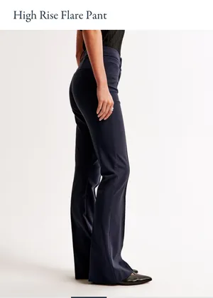 Abercrombie High-Rise Flare Pants thumbnail 4