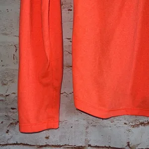 Nike Orange Black Mesh Long Sleeve DRIFIT Thumbhole Top size XL workout gym thumbnail 7