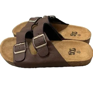 OT Sandals Brown M 9/10 Women Two Strap Buckle Slide Casual‎ Comfort thumbnail 9