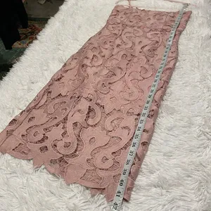 Bardot Lina Lace Midi Dress in Pink Rose Size 4 thumbnail 6