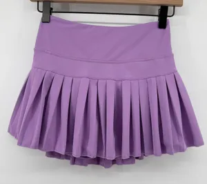Gold Hinge Pleated Tennis Skirt Skort Purple Women XS Pickleball Preppy Sporty thumbnail 1