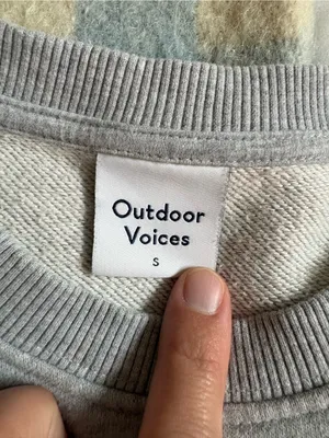 Outdoor Voices Light Gray Stratus Crewneck Sweatshirt thumbnail 6