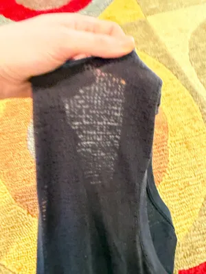 Lululemon Black Burnout Material Sheer Workout Tank Top Racerback Size Small thumbnail 4