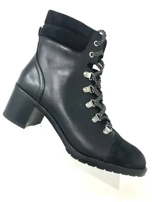 Sam Edelman women black combat Manchester boots US 9 thumbnail 6