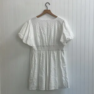 ALTAR’D STATE Briana Eyelet Puff Sleeve Sweetheart Mini Dress in White Size XL thumbnail 7