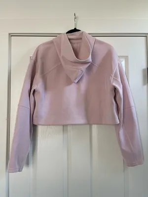 Women’s Lululemon Soft Oversized Zip Hoodie Pink Mist Size XS/S thumbnail 9