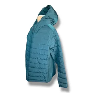 Universal‎ Standard Teal Hooded Puffer Jacket Quilted Medium NWT Comfort Panel thumbnail 8