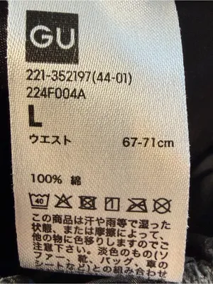 Japanese GU Uniqlo Corduroy Parachute Gray Cargo Pants Size L But Fits US Small thumbnail 2