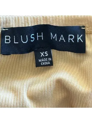 Blush Mark Yellow Sleeveless Cropped Tank Top XS thumbnail 3
