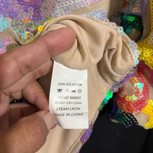 Unbranded Colorful Sequined Alphabet Letters Formal Ladies Party Dress size L thumbnail 6