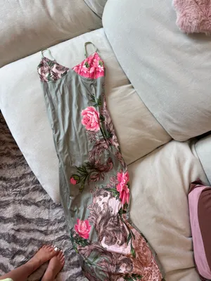 Green Floral Maxi Dress thumbnail 3
