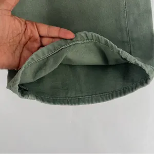 Vervet Cargo Wide Leg Jeans Army Green High Rise Utility 100% Cotton Size 26 thumbnail 7