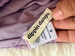 Dippin Daisys Purple Velvet Bikini Set Size S thumbnail 2