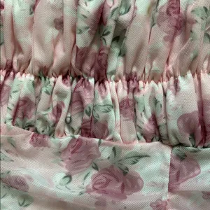 Floral Pink Mini Dress Size M thumbnail 3