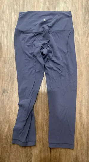 Lululemon‎ Align Gray Leggings Size 6 Crop thumbnail 1