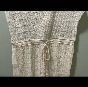 ZARA NWT Pointelle Knit V-Neck Jumpsuit Women’s Size Small thumbnail 6