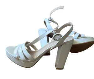 Chinese Laundry White Strappy Heels thumbnail 1