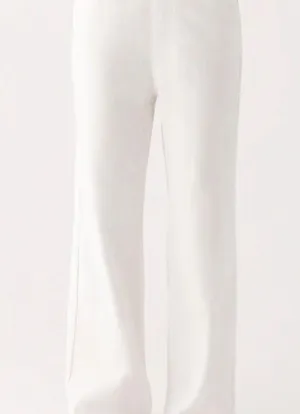 Peppermayo Exclusive - Back Again Straight Leg Denim Jeans - White thumbnail 5