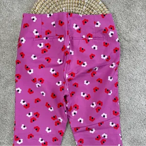 Boden Women’s Sorrento Kensington Floral Pants Trousers Mid Rise Stretch Pink 6R thumbnail 8