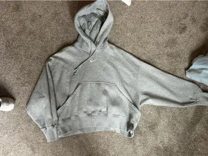 Nike Hoodie Grey Sweatshirt Women’s xs thumbnail 1