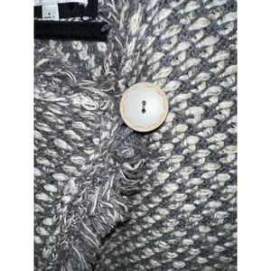 Anthropologie Angel of the North Tipperary Knit Sweater Jacket‎ Gray Small EUC thumbnail 3
