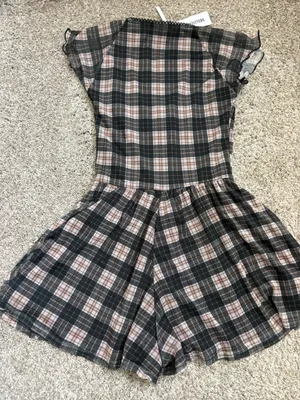 Urban Outfitters Plaid Romper thumbnail 2