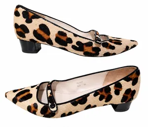 Boden 959 Leopard Calf Hair Mary Jane Pumps Women European Size 38 thumbnail 2