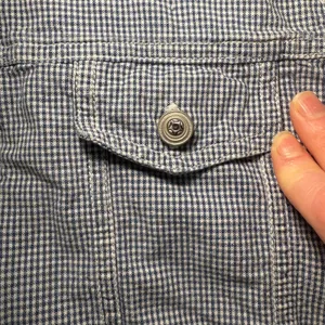 VTG 90s Blue Gingham Vest Zip Up 100% Cotton‎ Womens XS/S Cottagecore Cropped thumbnail 2