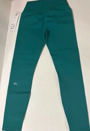 NWT new 7/8 high waist airbrush legging Emerald Isle green ALO yoga small thumbnail 1