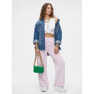 Good American Candy Pink Wide Leg Sweatpants‎ Size L thumbnail 6