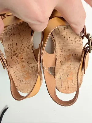 Korks Nova Sandals Wedge Lightweight Travel Comfort Boho Mustard Yellow Camel thumbnail 12