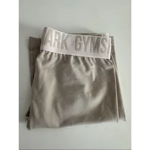 Gymshark Seamless Cream Bike Shorts - Light Neutral EUC thumbnail 6