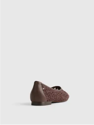 Madewell The Mylie Ballet Flat in Espresso Bean Brown Size 7 NWOB thumbnail 3