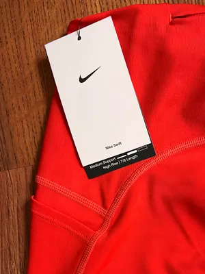 Nike Swift Dri-FIT Running Leggings Red High Rise 7/8 Length Women’s Small NWT thumbnail 10