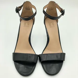 Naturalizer Black Leather Upper Kinsley Heeled Sandals Size 10 thumbnail 2