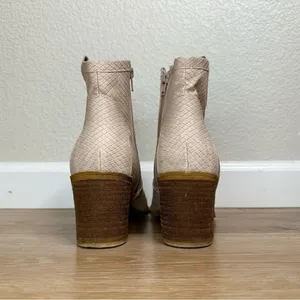 Dirty Laundry Light Pink Western Reptile Embossed Ankle Boots, Size 8.5 thumbnail 10