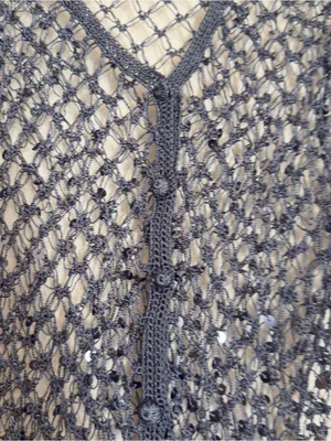 Vintage takeout knit cardigan sweater thumbnail 4