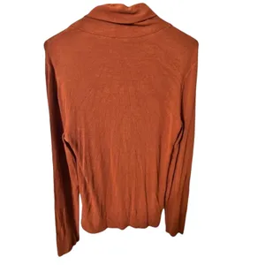 Sanctuary Pumpkin Ribbed Turtleneck Top Women’s XL Soft Stretch Minimalist thumbnail 4