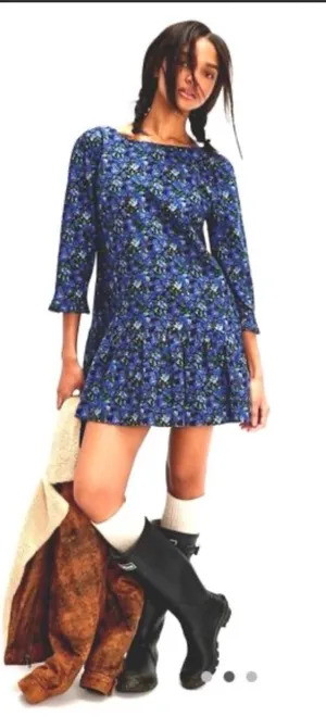 Free People NEW‎ WITHOUT TAGS The Avenue Mini Dress small boho cottagecore thumbnail 1