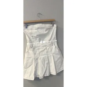 day + moon Denim White Mini Dress; Excellent Condition; Sz m thumbnail 3