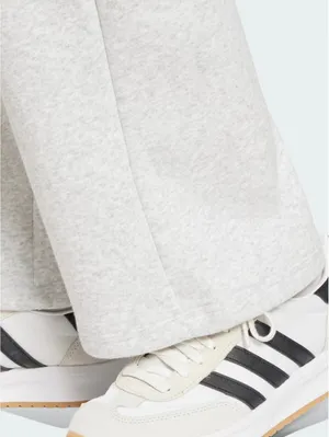 Adidas Essentials Small Logo Feel Cozy Open-Hem Pants Light Grey Heather Medium thumbnail 6