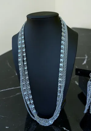 Sarah Coventry Vintage Silver Layered‎ Chain Necklace Bracelet Set Logo S Links thumbnail 1