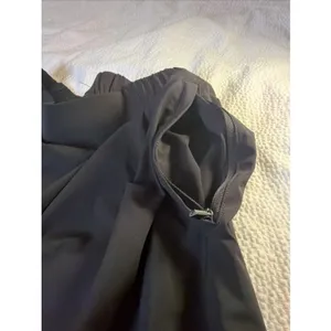 Te Verde Black Wide Leg Pleated Lightweight Pants Athleisure Sz 8 thumbnail 5